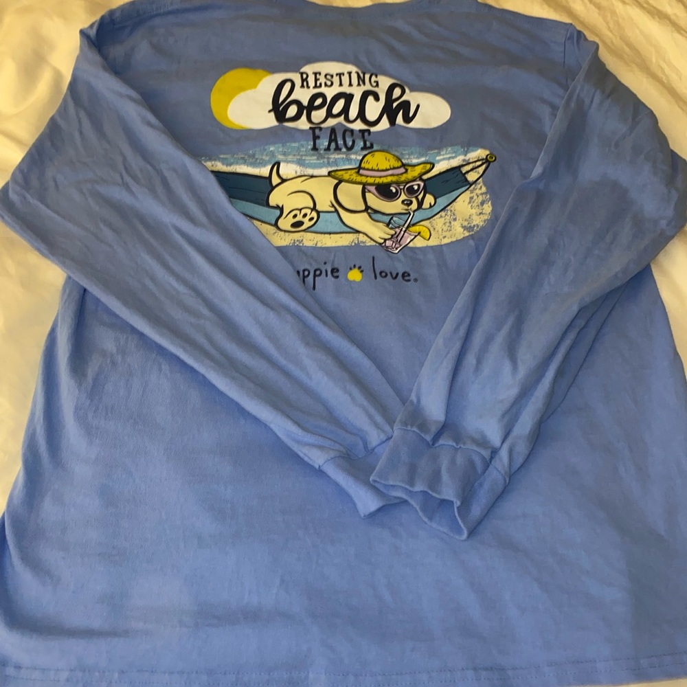 Puppies love long sleeve shirt size L